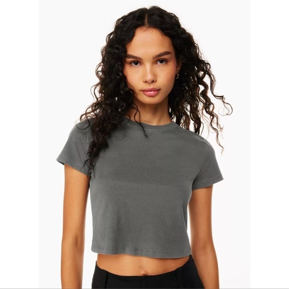 ARITZIA Sunday Best Wonderland T-Shirt In Washed Black - Picture 1 of 3